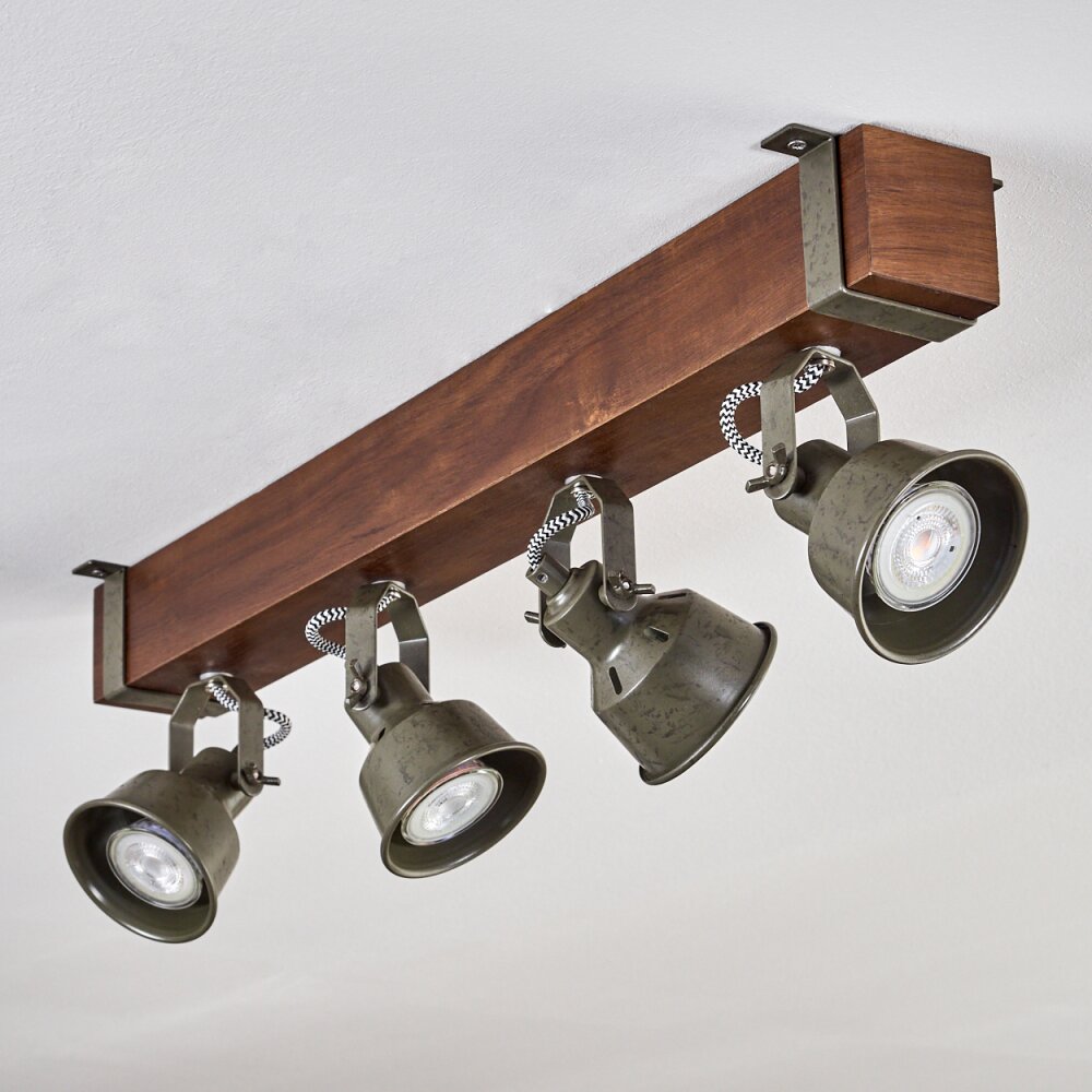 Pehefito Ceiling Light brown, black, 4-light sources