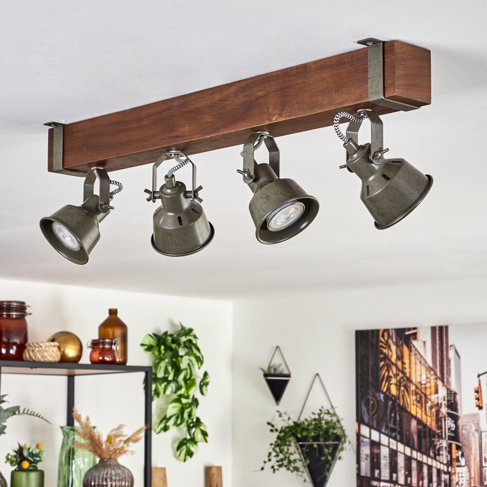 Pehefito Ceiling Light brown, black, 4-light sources