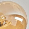 Chehalis Ceiling Light - glass 12 cm, 15 cm gold, black, 6-light sources