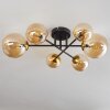 Chehalis Ceiling Light - glass 10 cm, 12 cm, 15 cm gold, black, 6-light sources