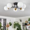 Chehalis Ceiling Light - glass 12 cm gold, black, 6-light sources