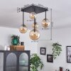 Chehalis Ceiling Light - glass 10 cm, 12 cm, 15 cm gold, black, 5-light sources