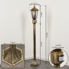 Loria path light brown, gold, black, 1-light source, Motion sensor