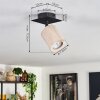 Postigo Ceiling Light black, 1-light source