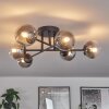 Chehalis Ceiling Light - glass 10 cm clear, Smoke-coloured, 6-light sources