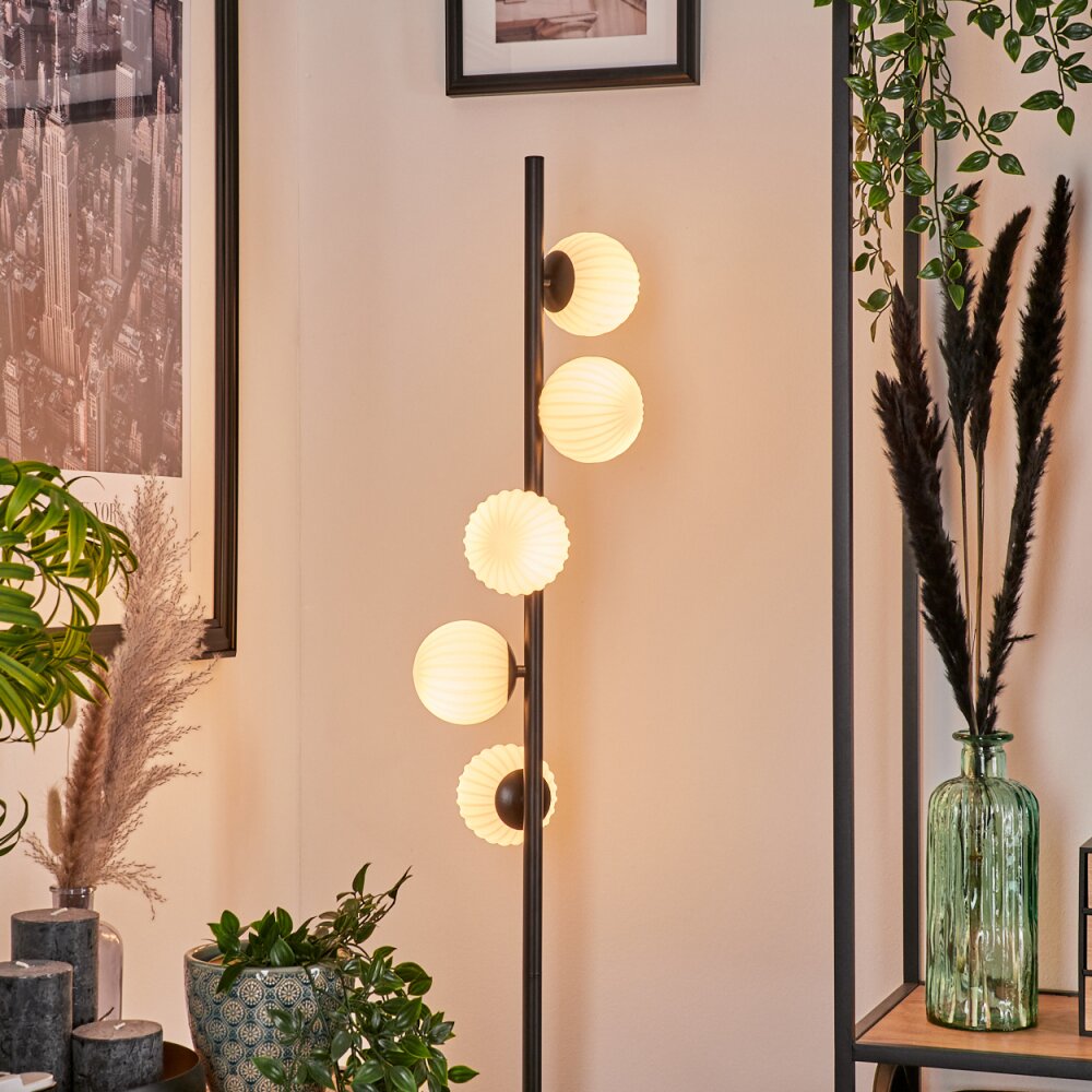 Remaisnil Floor Lamp - glass 10 cm white, 5-light sources