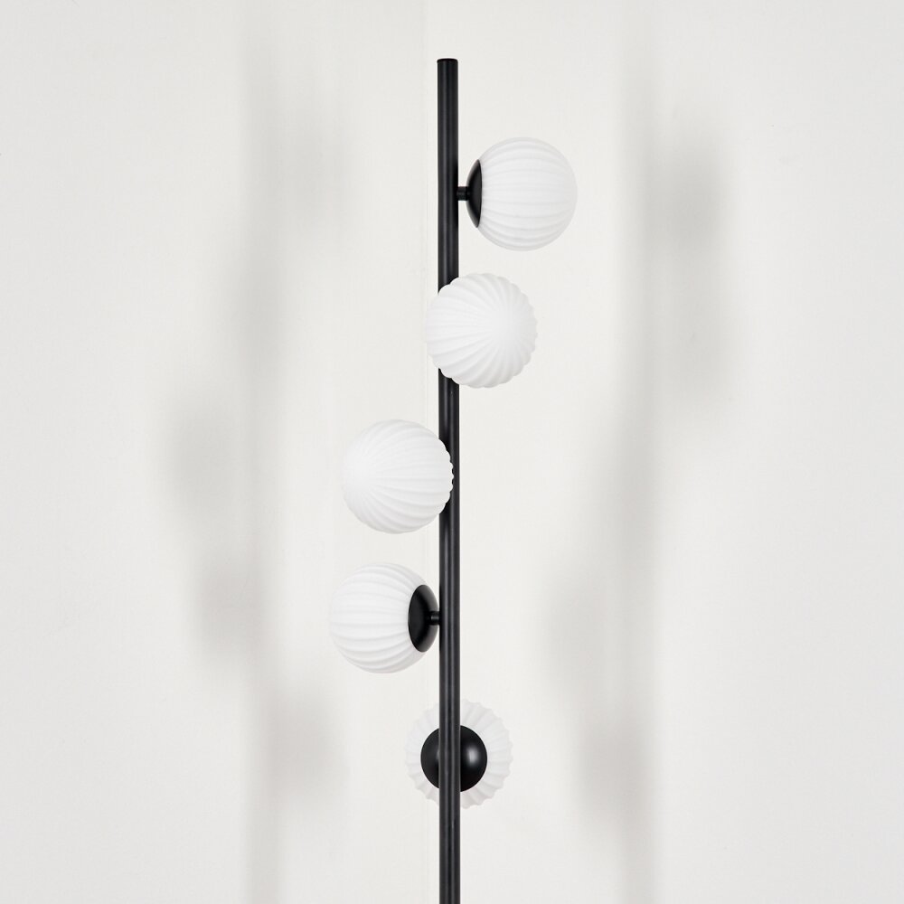 Remaisnil Floor Lamp - glass 10 cm white, 5-light sources
