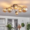 Chehalis Ceiling Light - glass 10 cm, 12 cm, 15 cm Amber, 6-light sources