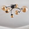 Chehalis Ceiling Light - glass 10 cm, 12 cm, 15 cm Amber, 6-light sources