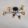 Chehalis Ceiling Light - glass 10 cm Amber, clear, 6-light sources