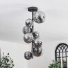 Chehalis Ceiling Light - glass 10 cm, 12 cm, 15 cm Smoke-coloured, 8-light sources