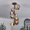 Chehalis Ceiling Light - glass 10 cm, 12 cm, 15 cm Smoke-coloured, 8-light sources