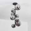 Chehalis Ceiling Light - glass 10 cm, 12 cm, 15 cm Smoke-coloured, 8-light sources