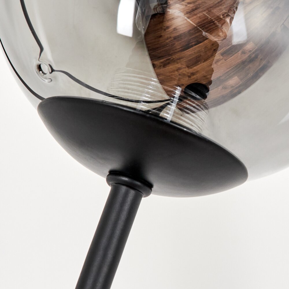 Bernado Floor Lamp - glass 10 cm clear, Smoke-coloured, 5-light sources