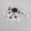 Chehalis Ceiling Light - glass 12 cm, 15 cm clear, 6-light sources