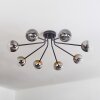 Chehalis Ceiling Light - glass 10 cm gold, black, 8-light sources