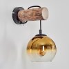 Koyoto Wall Light - glass 15 cm Ecru, black, 1-light source