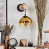Koyoto Wall Light - glass 15 cm Ecru, black, 1-light source