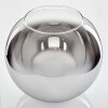 Koyoto replacement glass 30 cm chrome, clear, Smoke-coloured