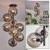 Gastor Ceiling Light - glass 15 cm Smoke-coloured, 8-light sources