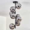 Gastor Ceiling Light - glass 15 cm Smoke-coloured, 8-light sources