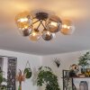 Chehalis Ceiling Light - glass 15 cm Amber, clear, Smoke-coloured, 6-light sources