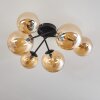 Chehalis Ceiling Light - glass 12 cm, 15 cm Amber, 6-light sources