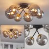 Chehalis Ceiling Light - glass 12 cm, 15 cm gold, black, 6-light sources