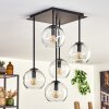 Koyoto Ceiling Light - glass 15 cm clear, 5-light sources