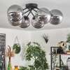 Chehalis Ceiling Light - glass 15 cm Smoke-coloured, 6-light sources