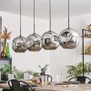 Ripoll Pendant Light - glass 30 cm chrome, 4-light sources