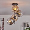 Gastor Ceiling Light - glass 15 cm Amber, clear, Smoke-coloured, 4-light sources