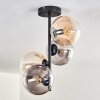 Gastor Ceiling Light - glass 15 cm Amber, clear, Smoke-coloured, 4-light sources