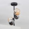 Chehalis Ceiling Light - glass 10 cm,12 cm Amber, Smoke-coloured, 4-light sources