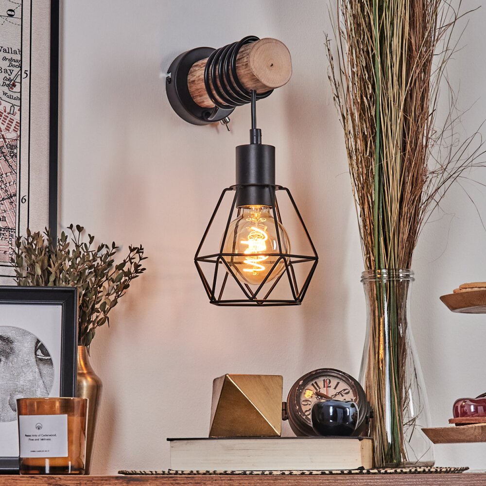 Yaak Wall Light Ecru, black, 1-light source