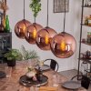 Koyoto Pendant Light - glass 30 cm coppery, 4-light sources