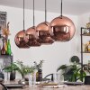 Koyoto Pendant Light - glass 30 cm coppery, 4-light sources