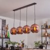 Koyoto Pendant Light - glass 30 cm coppery, 4-light sources