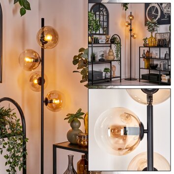 Gastor Floor Lamp - glass 15 cm Amber, clear, 4-light sources