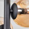 Chehalis Ceiling Light - glass 10 cm, 12 cm Amber, clear, 4-light sources