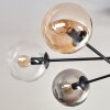 Gastor Ceiling Light - glass 15 cm Amber, clear, Smoke-coloured, 6-light sources