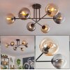 Gastor Ceiling Light - glass 15 cm Amber, clear, Smoke-coloured, 6-light sources