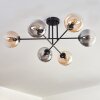 Gastor Ceiling Light - glass 15 cm Amber, clear, Smoke-coloured, 6-light sources