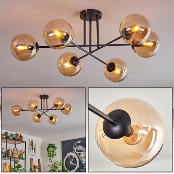 Gastor Ceiling Light - glass 15 cm Amber, 6-light sources