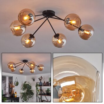 Koyoto Ceiling Light - glass 15 cm Amber, 6-light sources