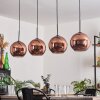 Koyoto Pendant Light - glass 25 cm coppery, 4-light sources