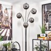 Ripoll Floor Lamp - glass 15 cm chrome, 5-light sources