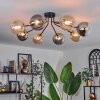 Chehalis Ceiling Light - glass 15 cm gold, black, 8-light sources