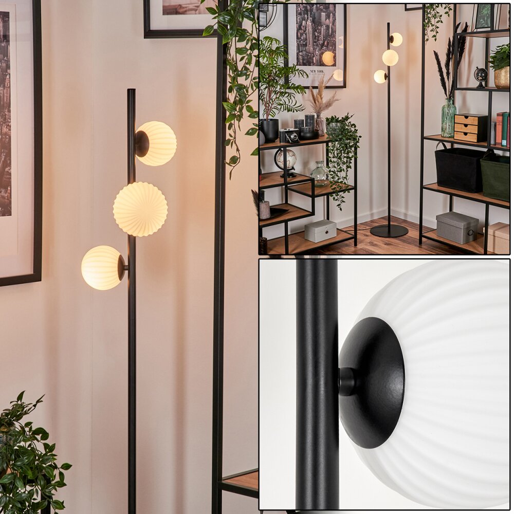 Remaisnil Floor Lamp - glass 10 cm, 12 cm white, 3-light sources main product photo