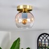 Koyoto Ceiling Light - glass 15 cm Amber, clear, 1-light source